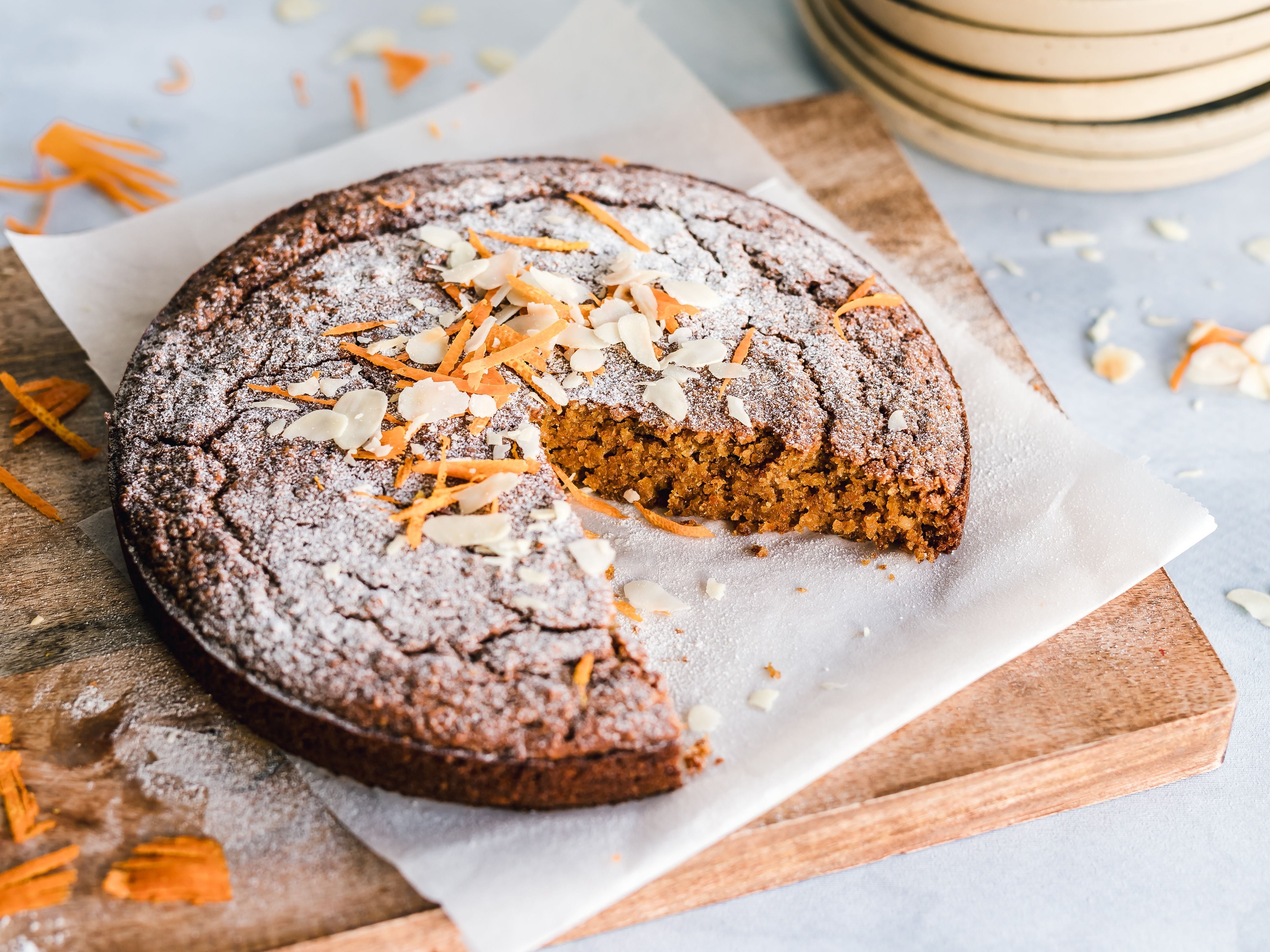 Cardamom Spiced Orange & Almond Cake